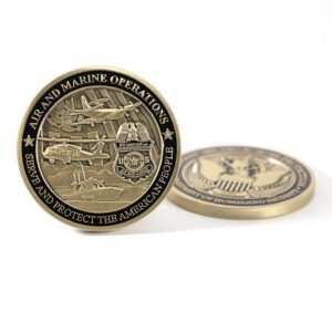 CBP / AMO Challenge Coin - Brass