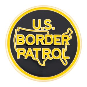 Alternative view of U.S. Border Patrol Challenge Coin (Brass)