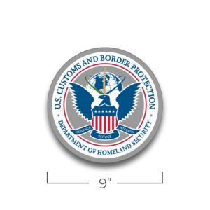 Alternative view of Molded Podium/Wall Sign CBP Insignia