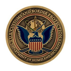 Alternative view of CBP Insignia Challenge Coin - Brass