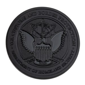 Alternative view of CBP Challenge Coin (Blackout)