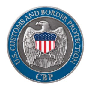 Alternative view of CBP Medallion - Nickel Silver