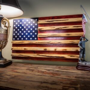 American Flag Challenge Coin Wall Display Stand (75 coins)