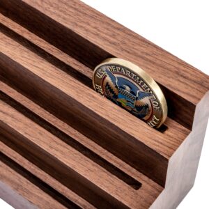 Alternative view of Two Tier Coin Stand (Holds 7-8 Coins)