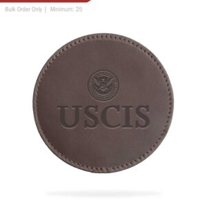 Fine Leather Coasters - USCIS