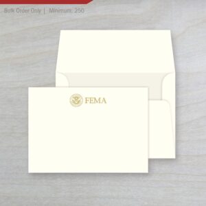 Correspondence Note Cards 250 pk. (FEMA)