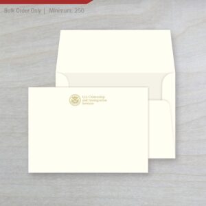 Correspondence Note Cards. 250 pk. (USCIS)