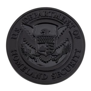 Alternative view of DHS Challenge Coin (Blackout)