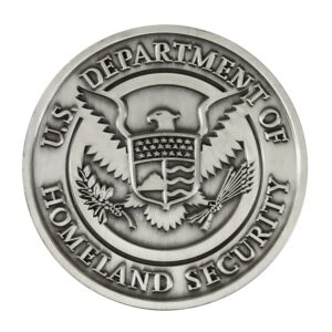 Alternative view of DHS Challenge Coin - Antique Nickel