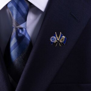 DHS/ICE Mourning Lapel Pin