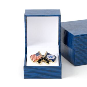 USA/DHS Mourning Lapel Pin - Blue Box