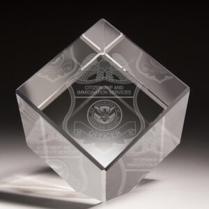 3-D Crystal Cube (USCIS)
