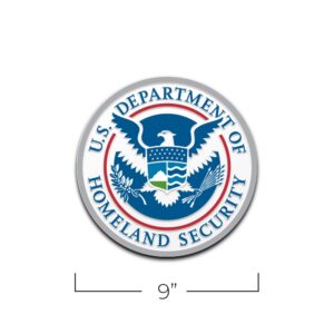 Alternative view of Molded Podium/Wall Sign DHS Insignia