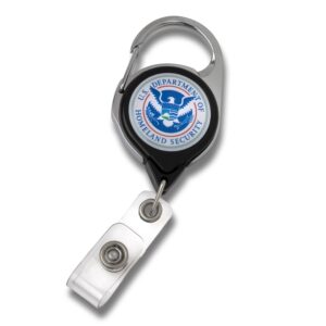 ID/KeyCard Carabiner w/ Retractor (DHS)