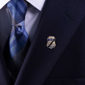 ICE Badge Mourning Lapel Pin – Est. 2003