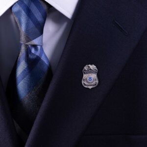 HSI Badge Silver Lapel Pin
