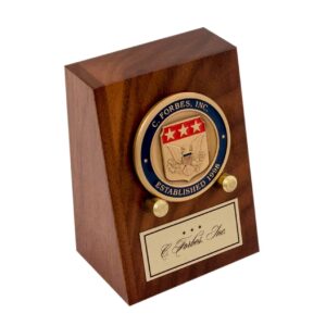 Challenge Coin Stand - Walnut