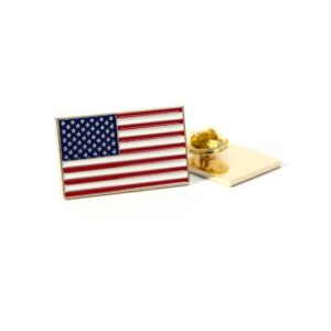 Alternative view of USA American Flag Lapel Pin (Large)