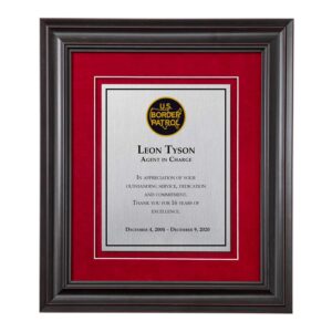 Shadow Box Plaque - Black (USBP)