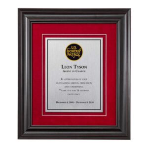 Alternative view of Shadow Box Plaque - Black (USBP)