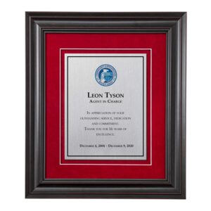 Shadow Box Plaque - Black (CISA)