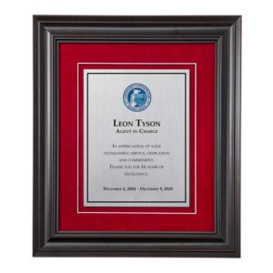 Alternative view of Shadow Box Plaque - Black (CISA)