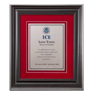 Alternative view of Shadow Box Plaque - Black (ICE)