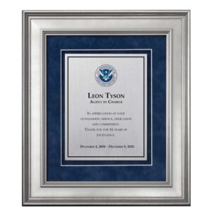 Shadow Box Plaque - Silver (DHS)