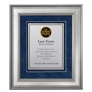 Shadow Box Plaque - Silver (USBP)