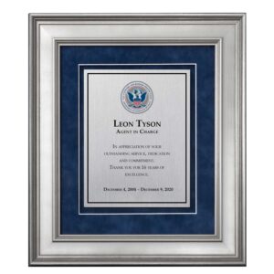 Shadow Box Plaque - Silver (CBP)