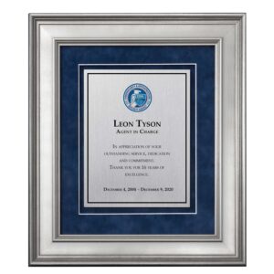 Shadow Box Plaque - Silver (CISA)