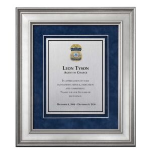 Shadow Box Plaque - Silver (HSI)