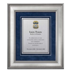 Alternative view of Shadow Box Plaque - Silver (HSI)