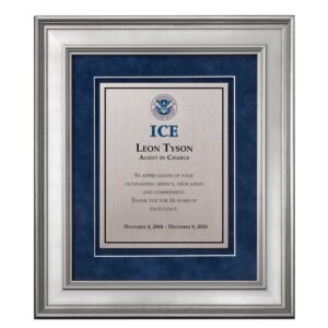 Shadow Box Plaque - Silver (ICE)