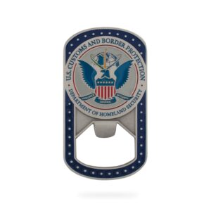 Dog Tag/Bottle Opener Coin (CBP) - in stock