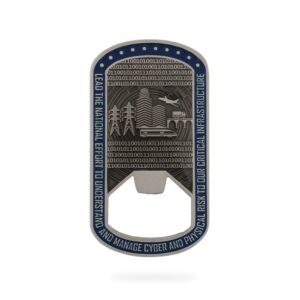 Alternative view of Dog Tag/Bottle Opener Coin (CISA)