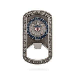 Alternative view of Dog Tag/Bottle Opener Coin (FEMA)