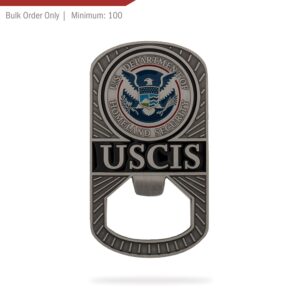 Dog Tag/Bottle Opener Coin (USCIS)