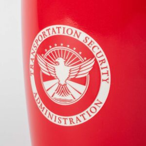 Alternative view of TSA Deep Etched Mug (Red)