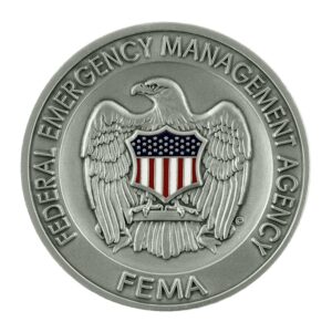 Alternative view of FEMA Agency Coin - (Silver/Color)
