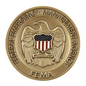Alternative view of FEMA Agency Coin - Brass/Color