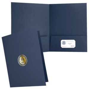 Alternative view of Two-Pocket Linen Folder (CBP) - In Stock!