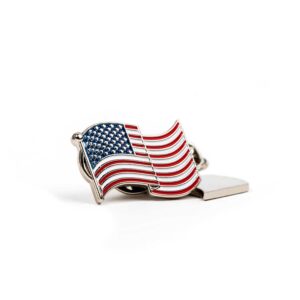 Alternative view of USA American Flag Waving - Lapel Pin