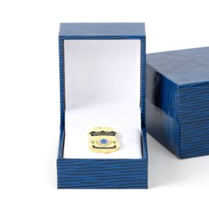 HSI Intelligence Badge Lapel Pin - Blue Box +$10
