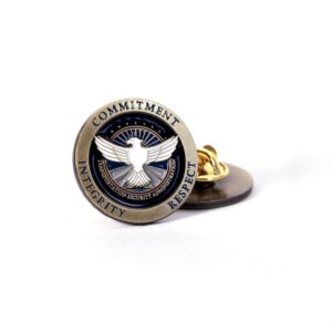 Alternative view of TSA Core Values Lapel Pin