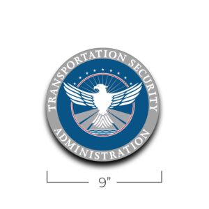 Alternative view of Molded Podium/Wall Sign TSA Insignia