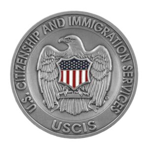 Alternative view of USCIS Agency Challenge Coin - Silver/Color
