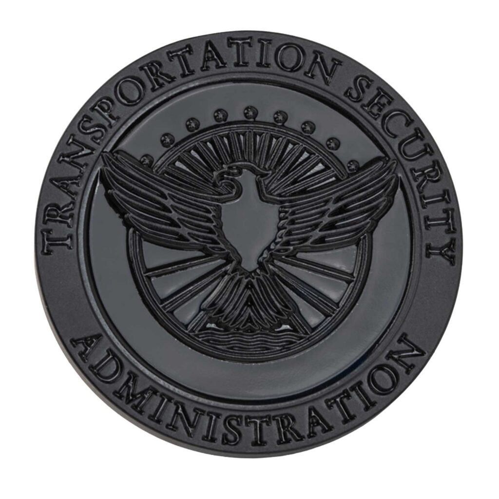 TSA Challenge Coin (Blackout) - DHSGiftShop.com