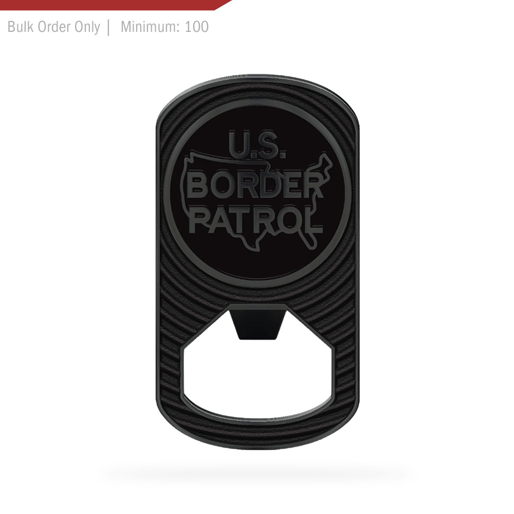 USBP Blackout Dog Tag Bottle Opener Challenge Coin