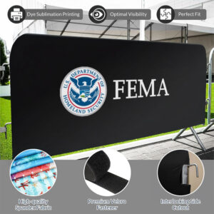 Alternative view of Event Barricade Cover (8.5 ft.)